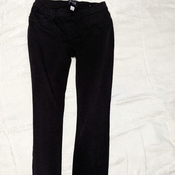 2 Pc Girls' Outfit Black & White Plaid Dress &  Black Pants Sz 8 10 - Picture 3 of 6